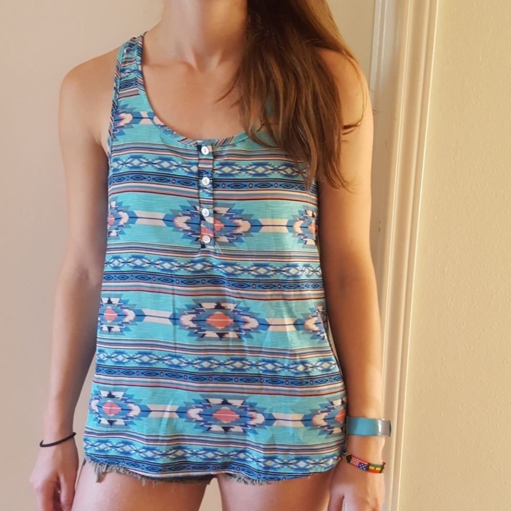 Aztec Print Tank
